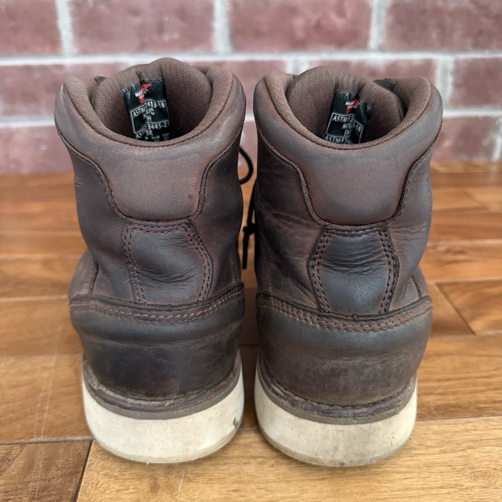 Red Wing Boots Men's Size 9 ASTM F2413-18 Brown Vibram Sole Waterproof - Picture 5 of 9